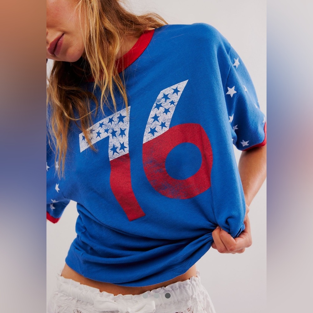 Free People Lost & Found Ringer Tee - Picture 3 of 9